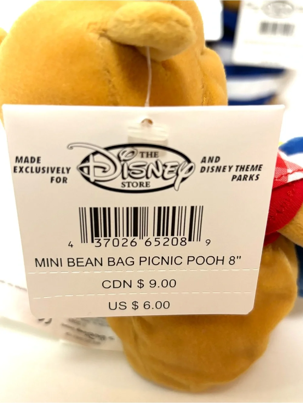 Vintage Disney Winnie the Pooh Mini Bean Bag Plush 8” Bundle